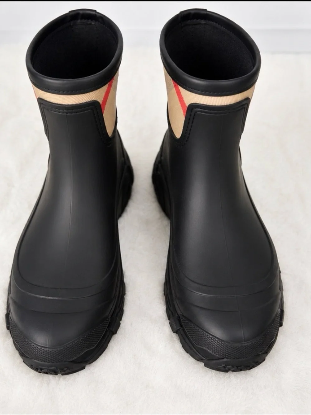 Burberry Ryan House Check Panel Rain Boots